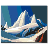 Painting by Numbers Mountains Glaciers
